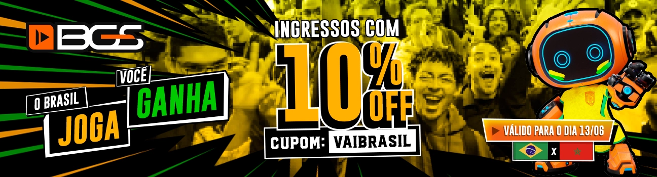 Copa BGS - Cupom PLAYER 2 - 10% OFF