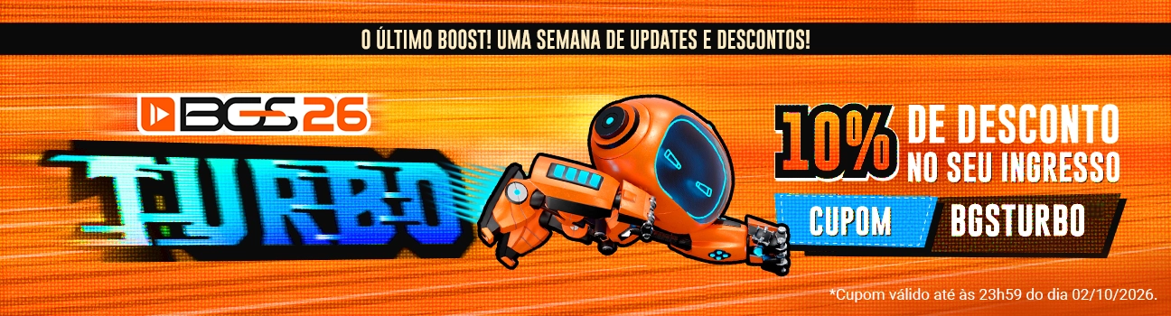 Promoção Turbo - Cupom BGSTURBO - 10% OFF
