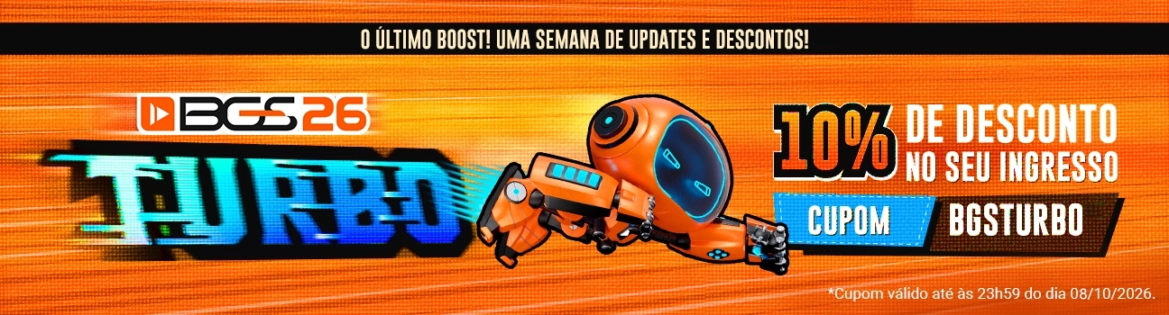 Promoção Turbo - Cupom BGSTURBO - 10% OFF