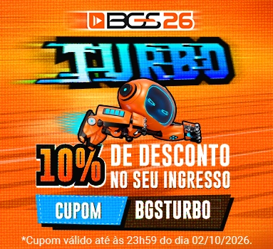 Promoção Turbo - Cupom BGSTURBO - 10% OFF