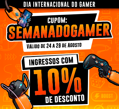 Dia do Gamer - Cupom PLAYER 2 - 10% OFF